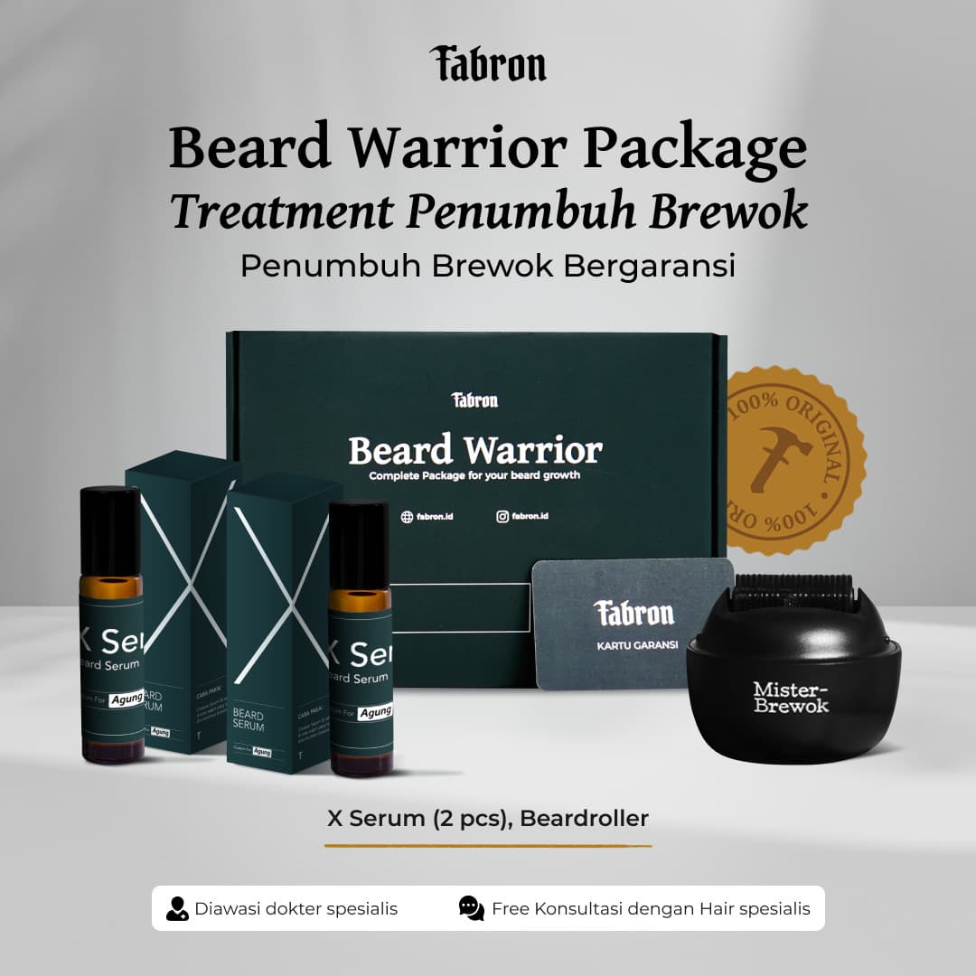 (e-voucher) Beard Warrior Package - Treatment Penumbuh Brewok